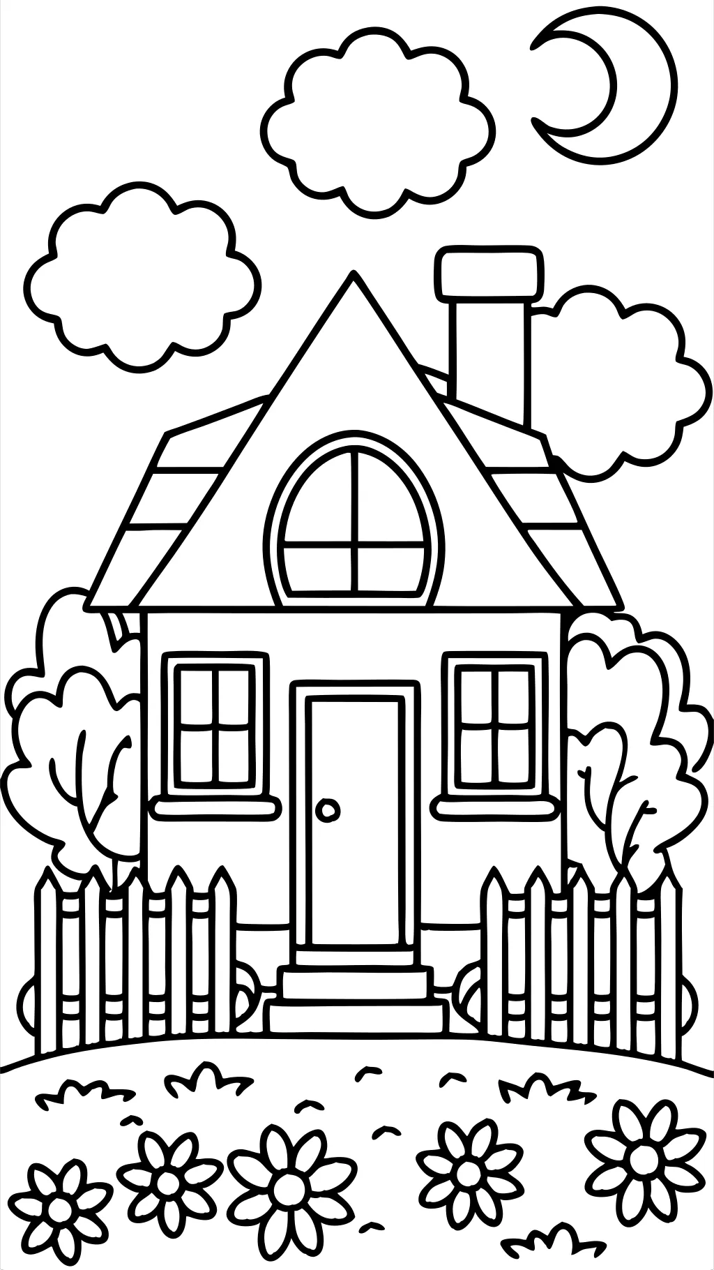 home coloring page